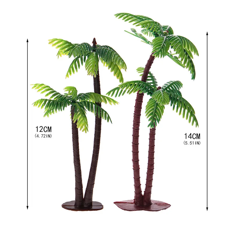 

Birthday DIY Cake Flag Cake Topper Happy Birthday Coconut Palm Tree Cake Topper for Cupcake Birthday Party Decoration