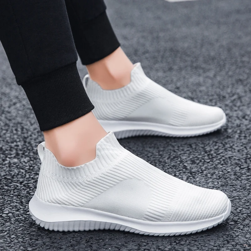 

Популярные парные летающие тканые мужские повседневные кроссовки с одной педалью сетчатые (воздушная сетка) дышащие и пригодные для носки