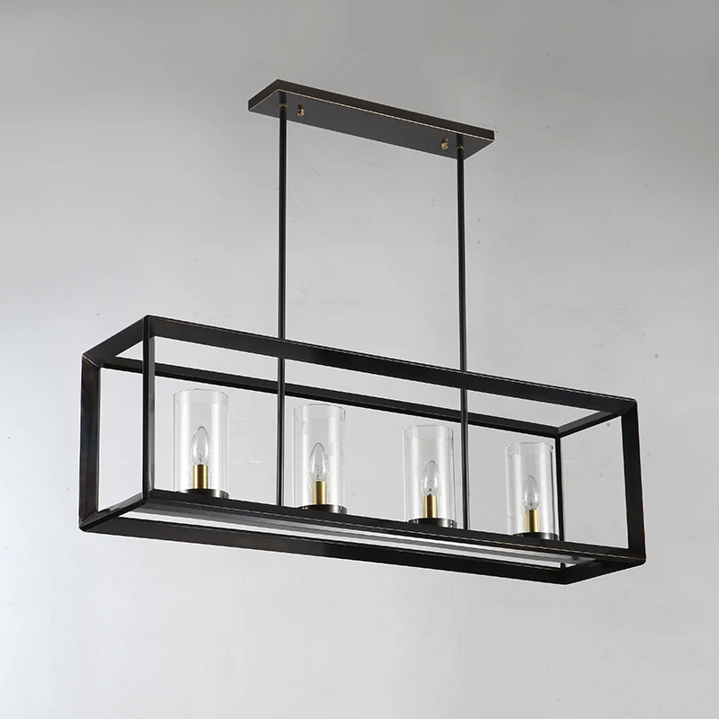 저렴한 모든 구리 간단한 포스트 모던 레스토랑 바 샹들리에 크리 에이 티브 직사각형 유리 샹들리에 저렴한 모든 구리 간단한 포스트 모던 레스토랑 바 샹들리에 크리 에이 티브 직사각형 유리 샹들리에