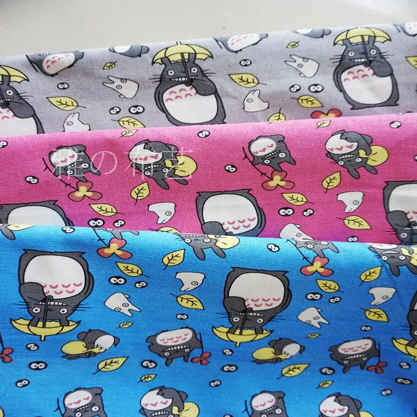 Тоторо Ручная работа пэтчворк хлопок холст ткань швейная подушка для сумки Diy