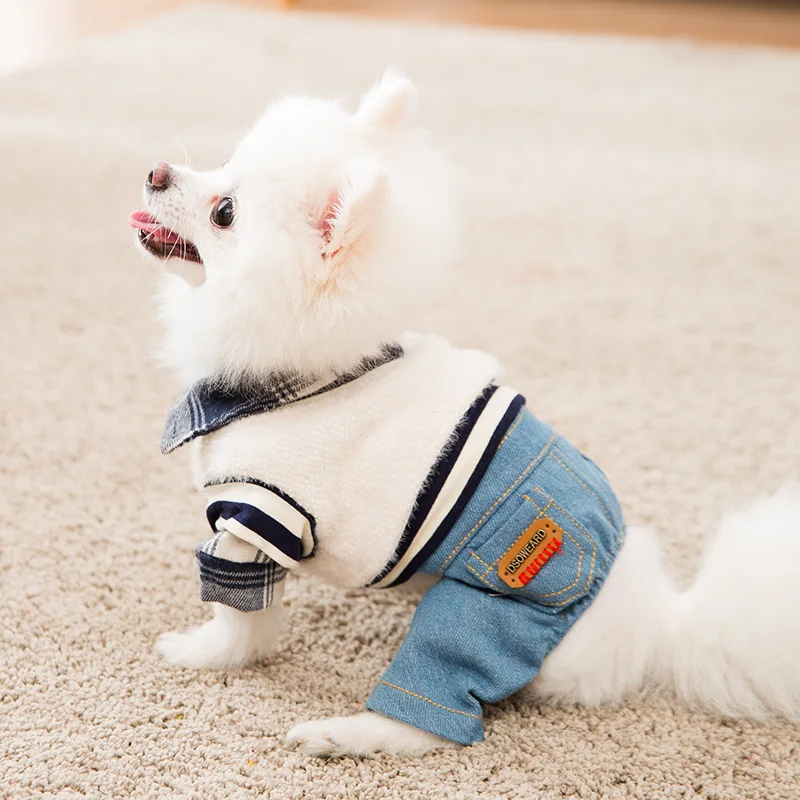 Hipidog Бесплатная доставка костюм для собаки клетчатые рубашки плюшевый свитер с