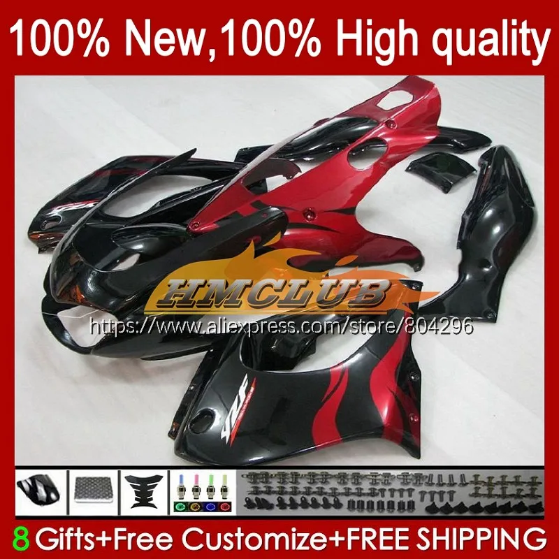 

Thunderace For YAMAHA YZF1000R 96 97 98 99 00 01 46No.17 YZF 1000R YZF-1000R 2002 2003 2004 2005 2006 2007 Fairing Red flames