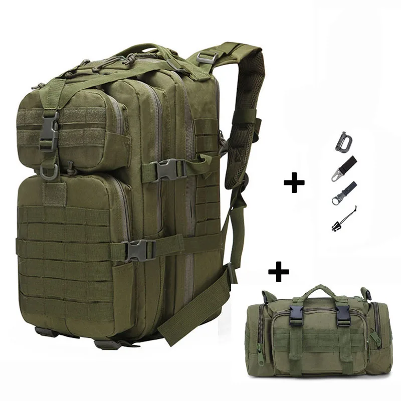 As picture Большой Тактический Рюкзак армейский Molle Военная Сумка 50л открытый Кемпинг Рыбалка Охота рюкзак мужской водонепроницаемый камуфляж Mochila - Цвет: As picture