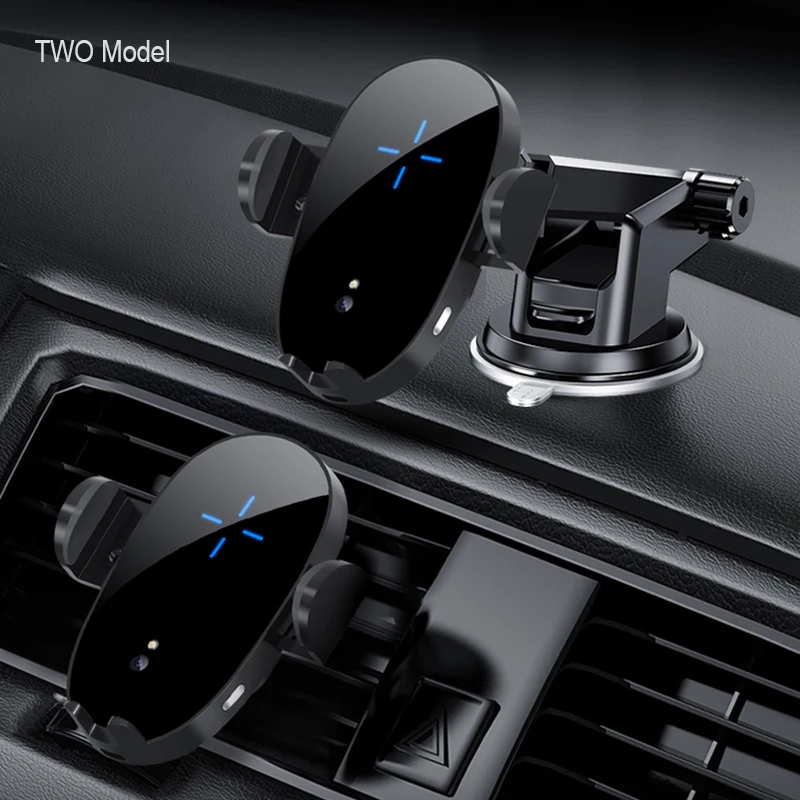 

15W Wireless Charger Car Phone Holder Fast Charging Stand Mount Induction Sensor for Samsung Huawei IPhone 12 11 Pro 8 Xiaomi