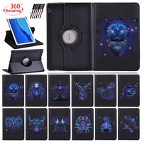 star sign rotating stand leather tablet cover case for huawei mediapad t3 10 9 6mediapad t5 10 10 1