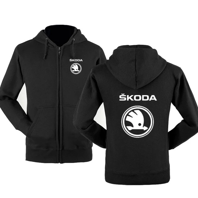 

2021 New Fashion Skoda Car Logo Sweatshirt Hoodies Men Hoody Spring Autumn Fleece Cotton Zipper Jacket Male Clothing