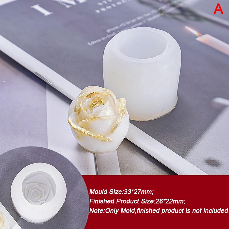 

3D Cake Mold Cupcake Jelly Candy Chocolate Decoration Baking Tool Moulds Flower Bloom Rose shape Silicone Fondant Soap