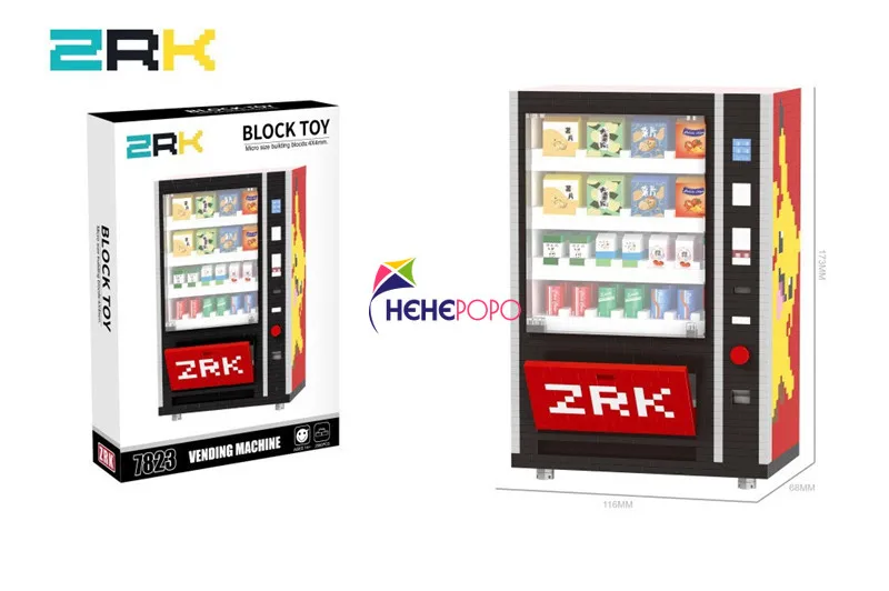 

2560pcs Diamond Particle Mini Block Assembled Mini DIY Building Block Toy Creative DIY Gift Drink Vending Machine Toys Boys