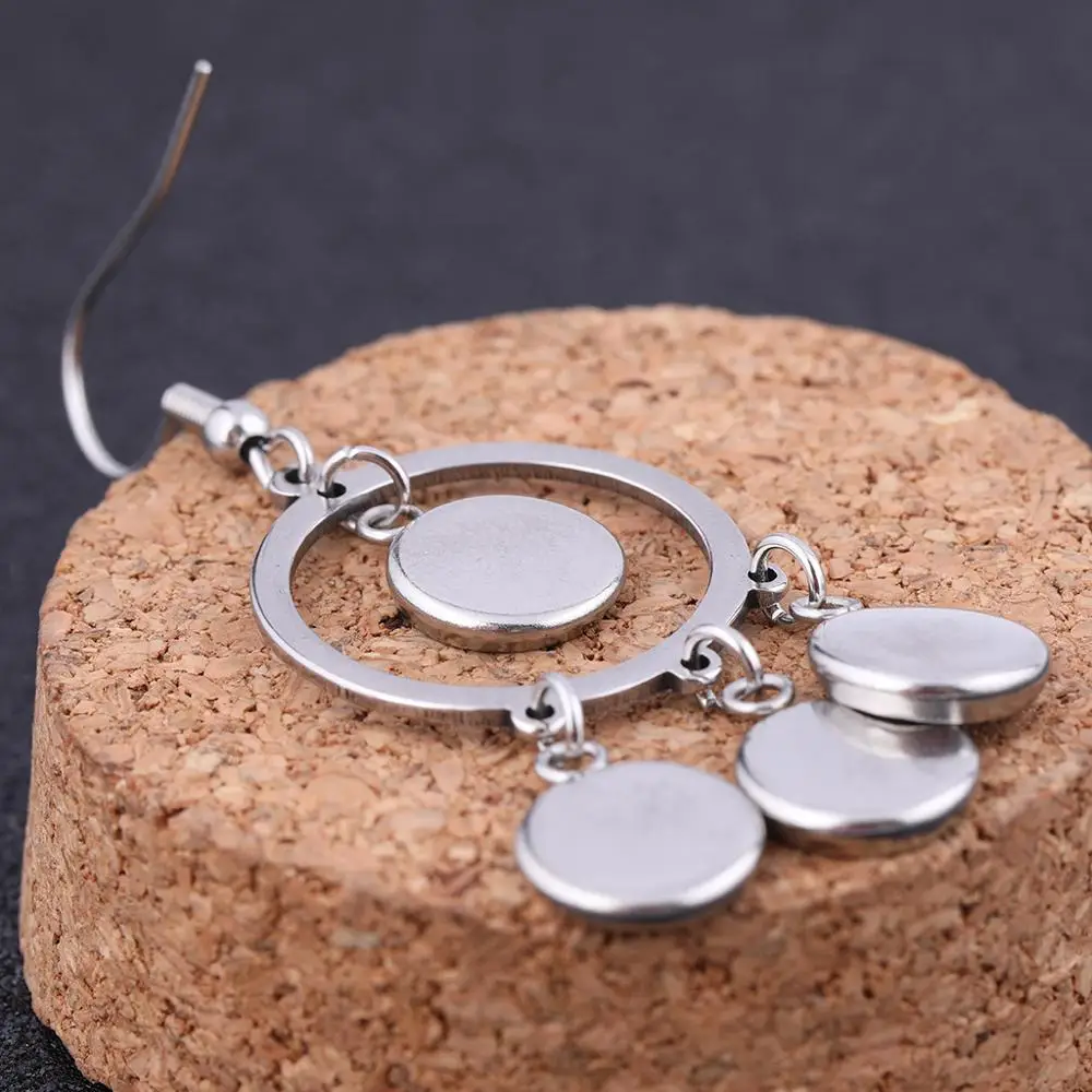 6 шт. фурнитура для сережек кабошонов 8 мм|Ювелирная и компоненты| |