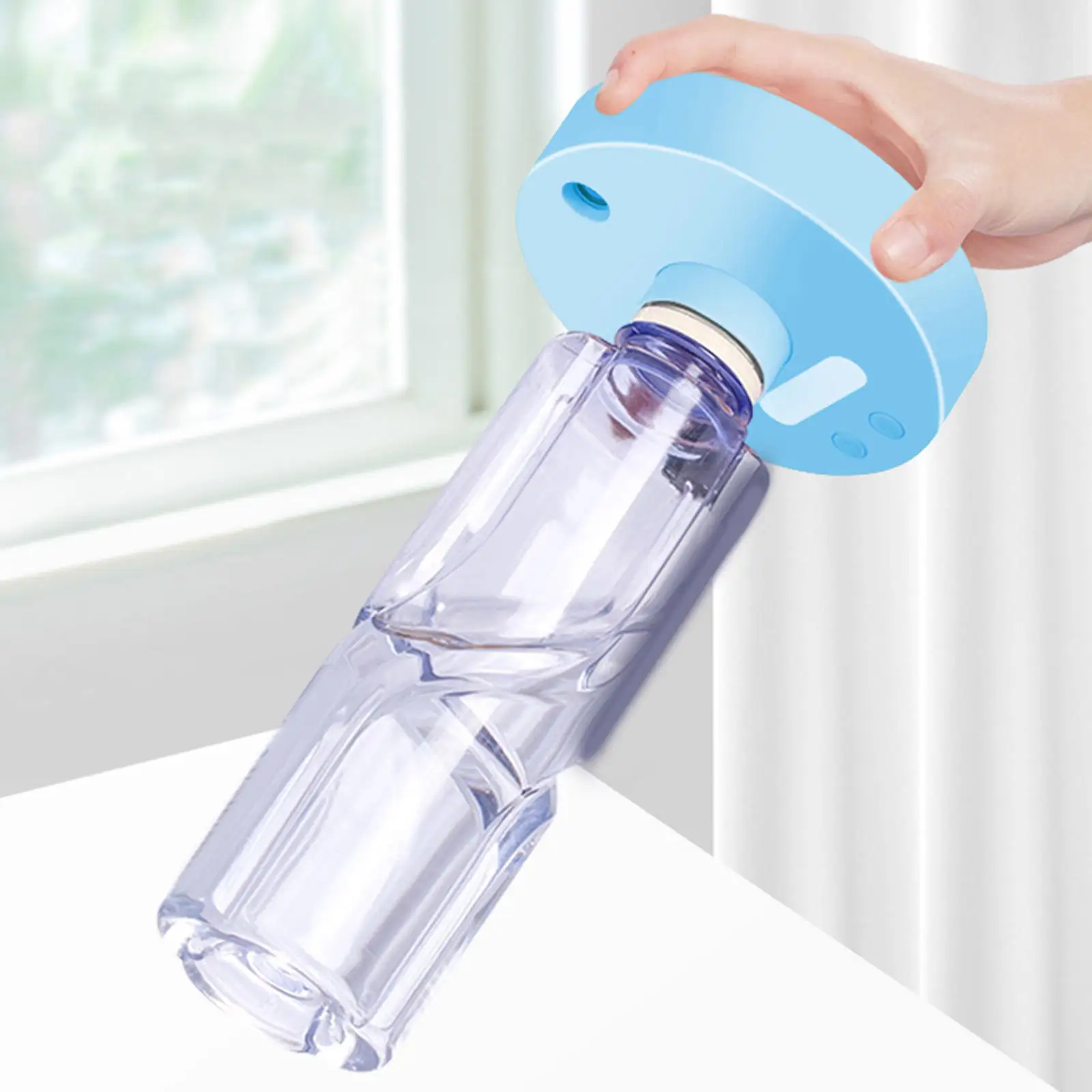 Портативный мини-увлажнитель воздуха в виде бутылки с минеральной водой