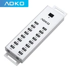 AOKO usb концентратор 2,0 16 портов каждый интерфейс выходной ток 5V1A