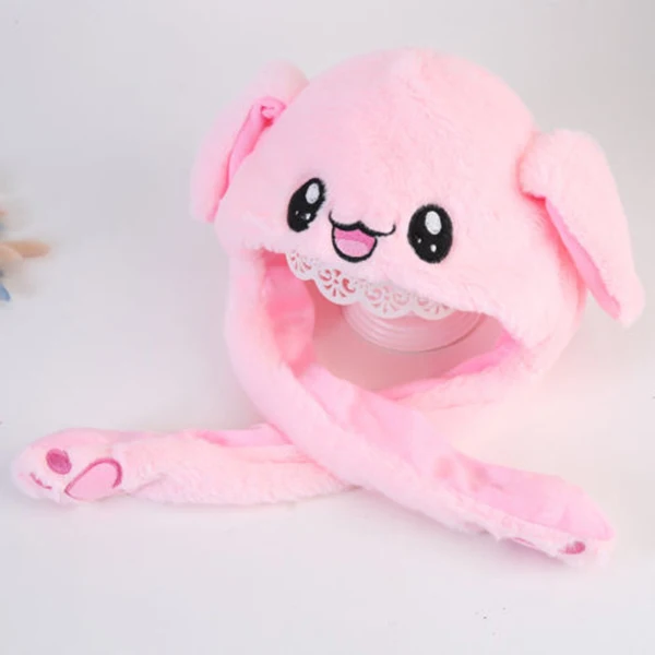 Шапка с заячьими ушами может двигаться подушка безопасности магнит шапка