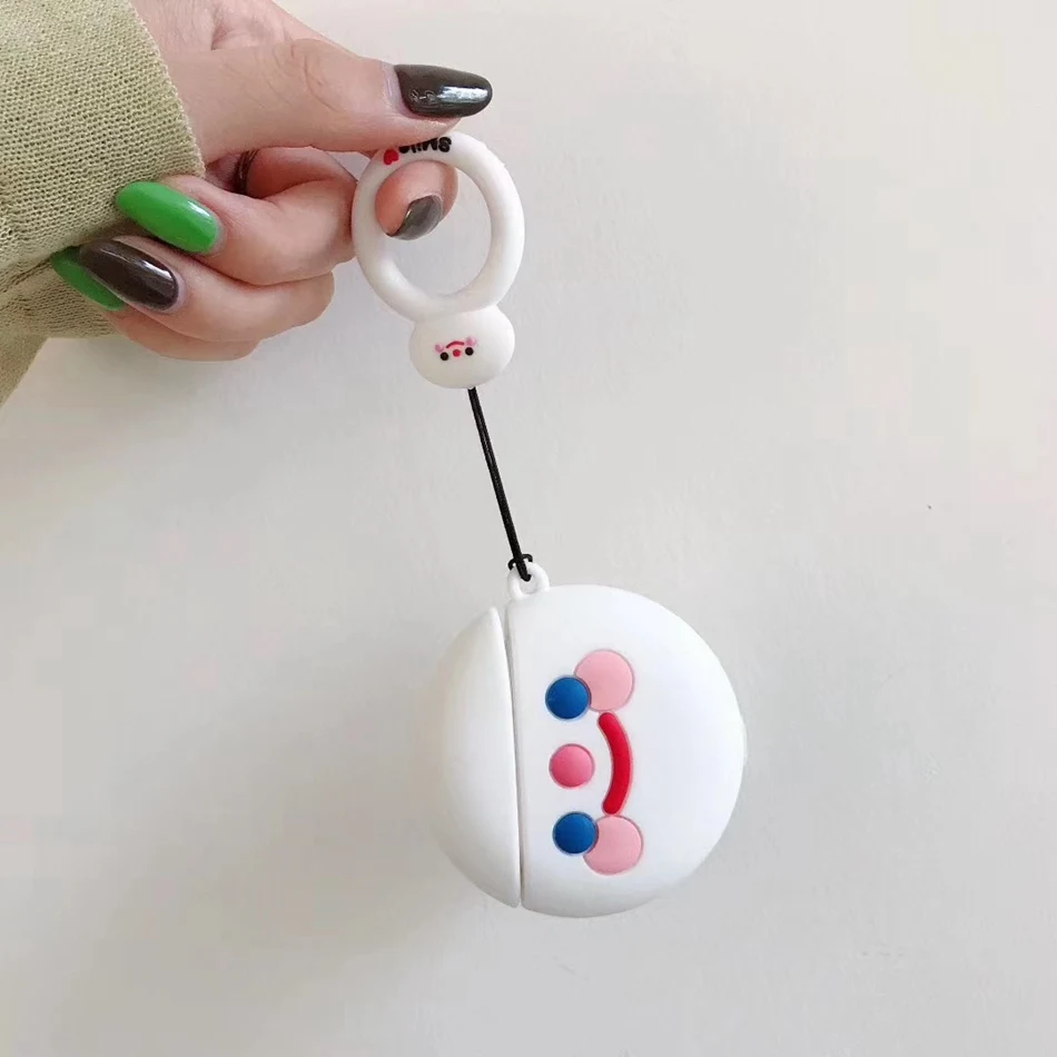 3D Силиконовые Наушники Earpods чехол для Airpods 2 Чехол милый суши мультфильм чехол для Apple Air pods чехол наушники кольцо ремень