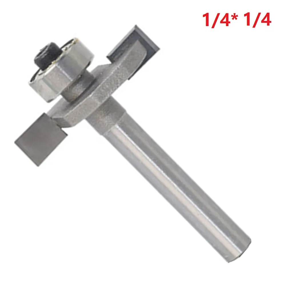 

Arcade T Slot Router Bit 1/4" Shank 1/8" Cutting Depth 2 Flutes HSS T-Slot Woodworking Cutter Grooving Tool Cabinets Machines