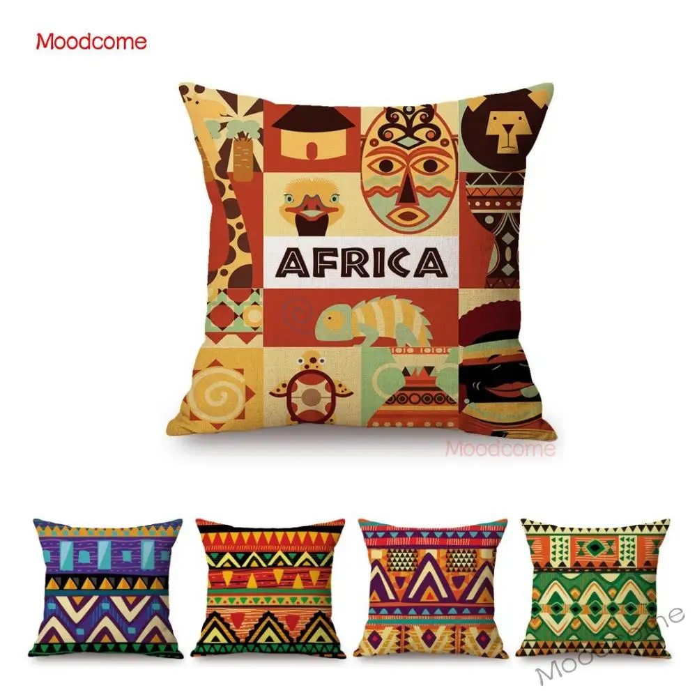 Геометрическая Африканская Этническая маска с узором традиционные дикие