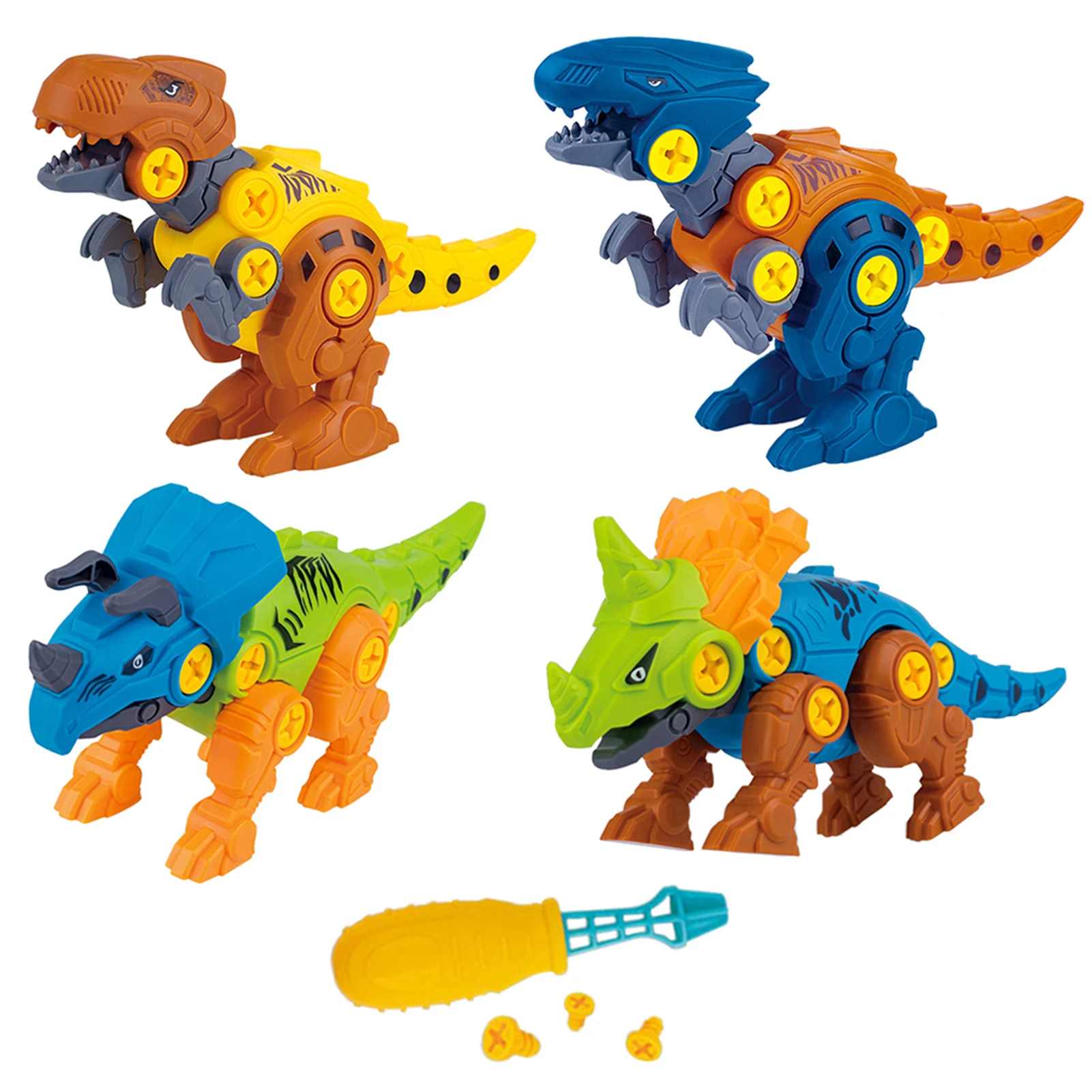 

With Screwdriver Funny Game DIY Assemble Dinosaur Toy For Kids Learning Model Educational Take Apart Building Blocks