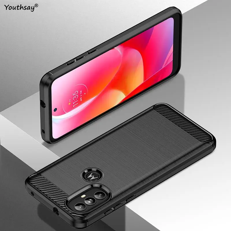 for moto g power case for motorola moto g power 2022 coque shockproof protective carbon fiber phone bumper for moto g power free global shipping
