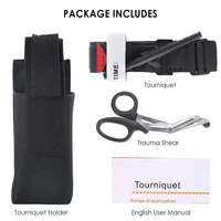 survival first aid kit medical tourniquet bandage scissors military belt scissor emergency bag carry pouch outdoor exploration