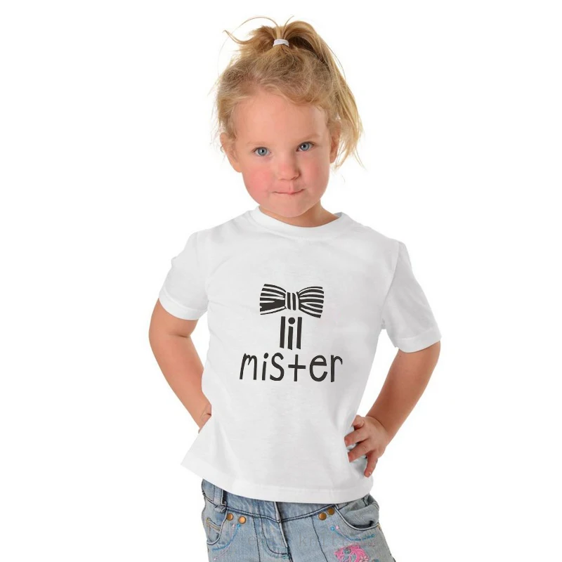 

Father Gift High Quality Children Kids Top O-neck Simple Style Boy Girl Pullover Lil Mister