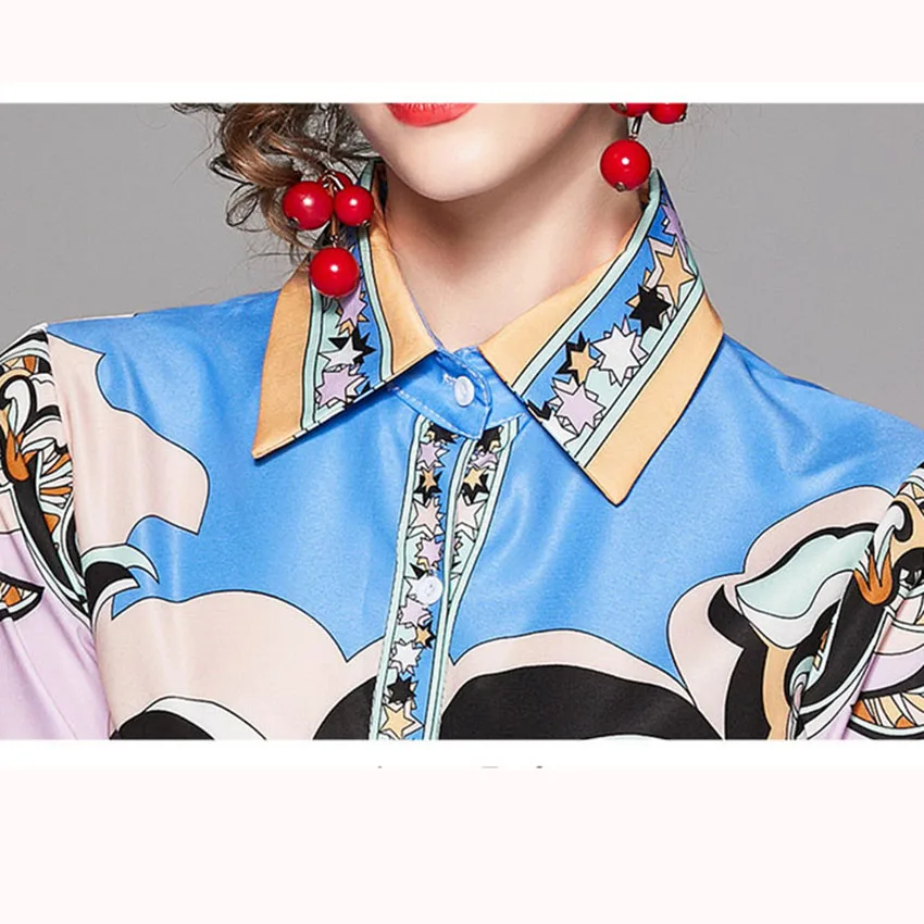 Весна 2020 рубашка с длинным рукавом Женские топы и блузки женские офисные рубашки