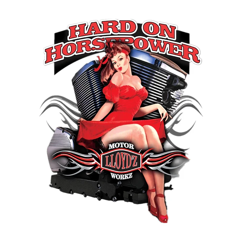 KCS087 13x16 см, постер для женщин, модель мотоцикла, аксессуары для двигателя, водонепроницаемая наклейка на заднее окно кузова автомобиля