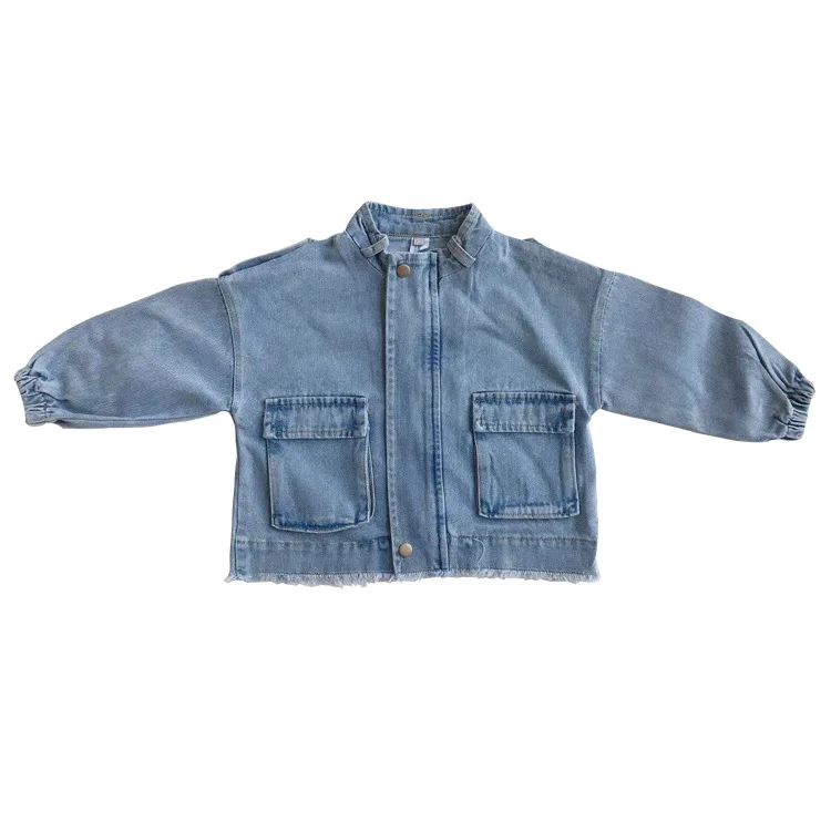 2020 модные джинсовые куртки для мальчиков весенне осенние детские пальто в