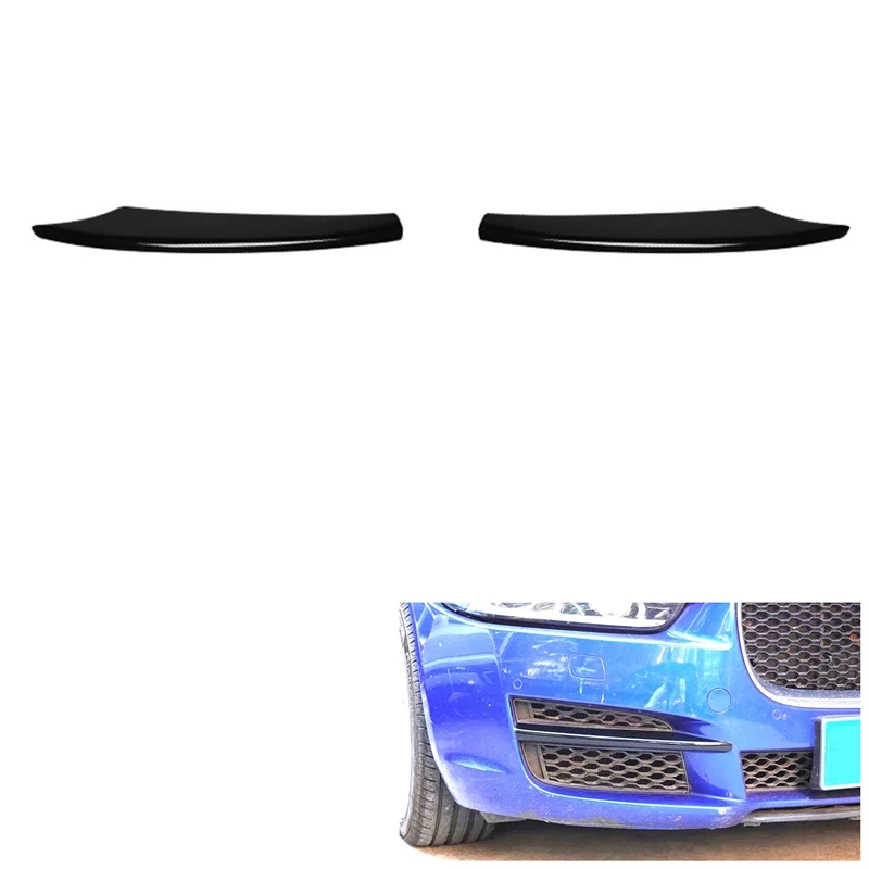 

Автомобильный глянцевый черный Передний бампер Нижняя решетка рамы противотумансветильник РА декоративные полоски для Jaguar XEL 2018 2019