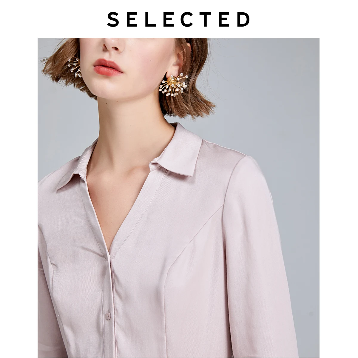 Женское приталенное однотонное платье SELECTED | Женская одежда