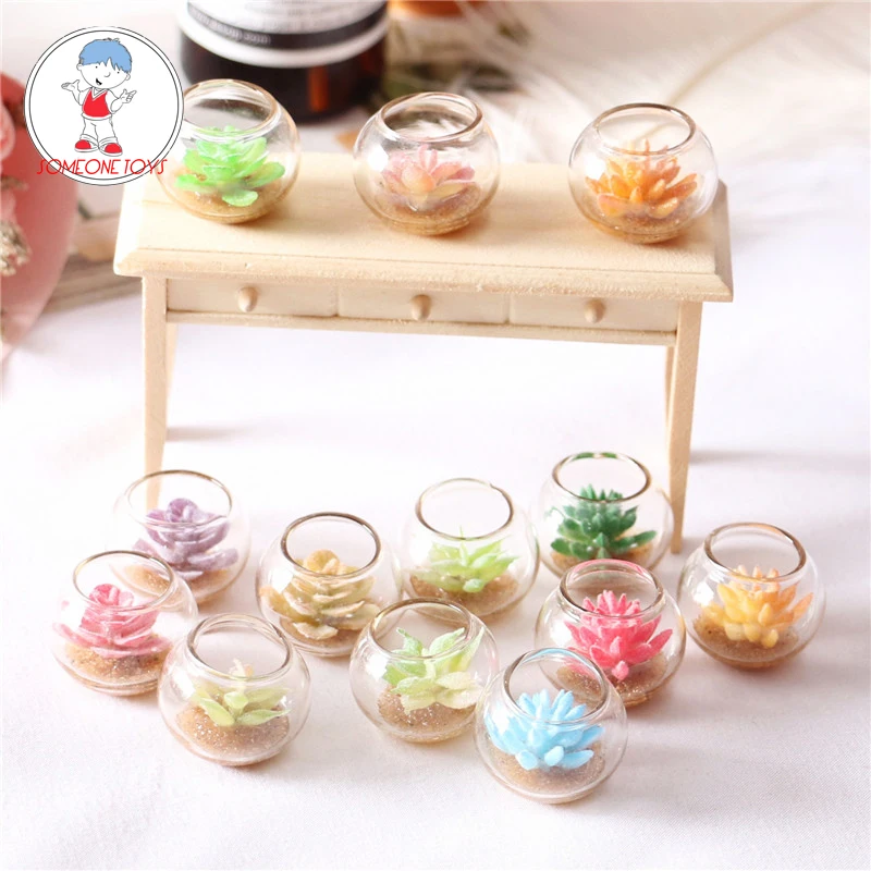 

Мини-суккуленты TBLeague, модель зеленого растения 1/12, миниатюрная сцена для кукольного домика, семейная экшн-фигурка 6 дюймов, кукла Jiaou