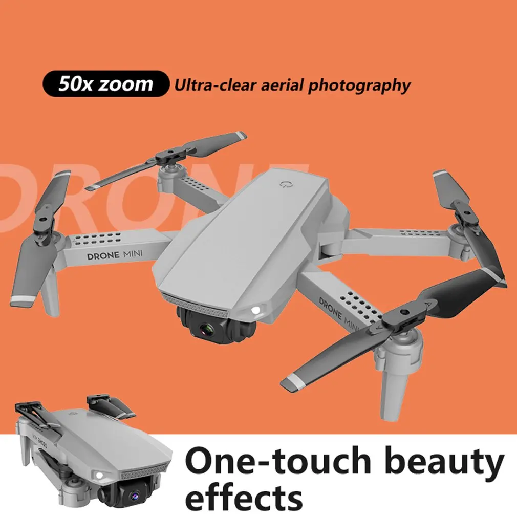 2020 E88 мини Дрон камера HD 4K / 1080P RC вертолет высота держать складной пульт