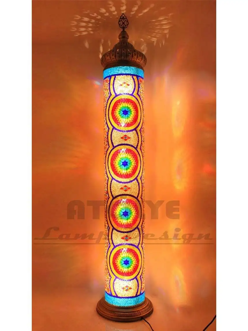 Удивительная Турецкая Напольная Лампа винтажный декоративный витражный