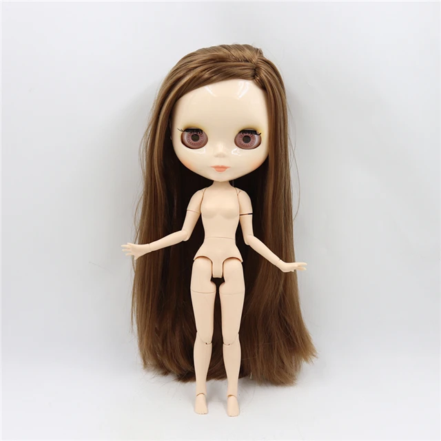 ICY factory шарнирная кукла blyth toy joint body белая кожа блестящее лицо 30 см 1/6 распродажа специальное предложение - Цвет: only nude doll