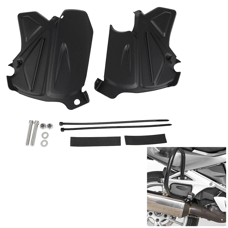 

Rear Passenger Footrest Foot Pegs Pedals Footpeg Plate Cover for-BMW R1200RT LC 2014-2021 Mudguard Splash Guards Panel