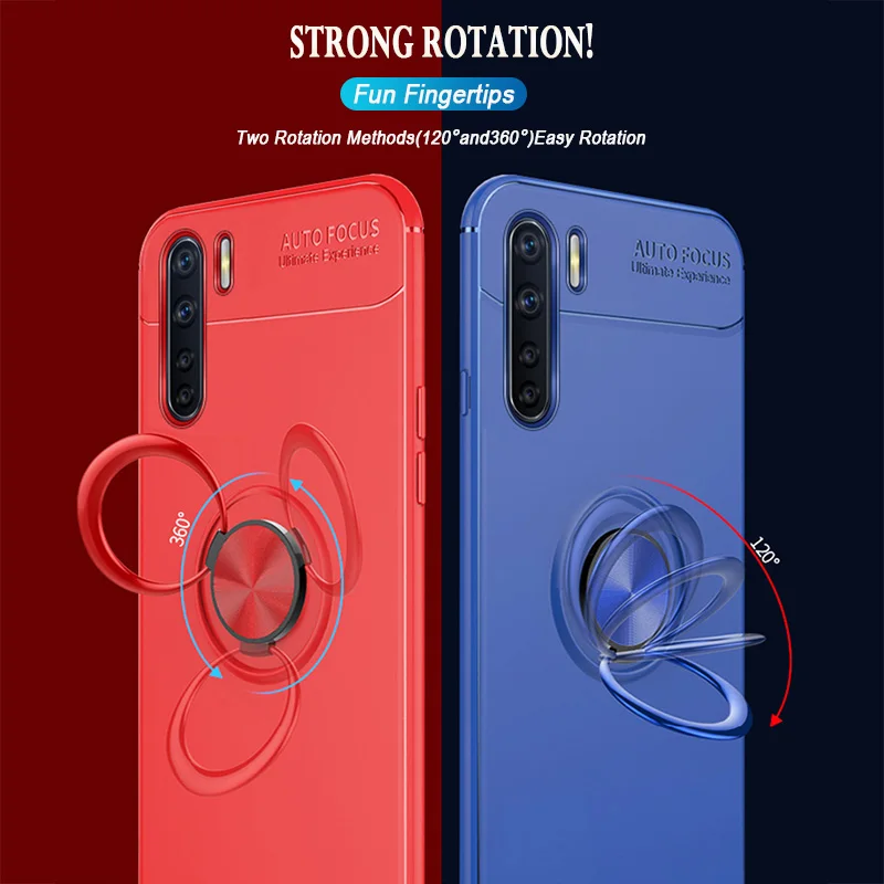 Чехол для OPPO F17 F15 F11 F9 Pro F7 F5 F3 F1 Plus F1s из мягкого силикона с магнитным вращением