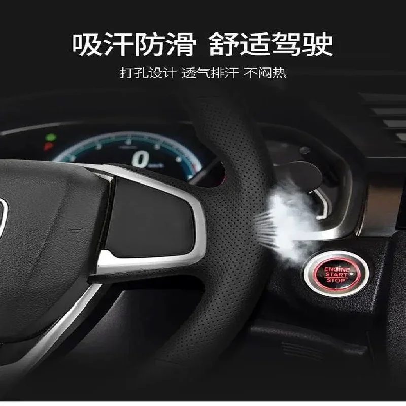 

DIY Hand Sewing Car Steering Wheel Cover Leather Accessories For Nissan Teana J32 2008 2009 2010 2011 2012