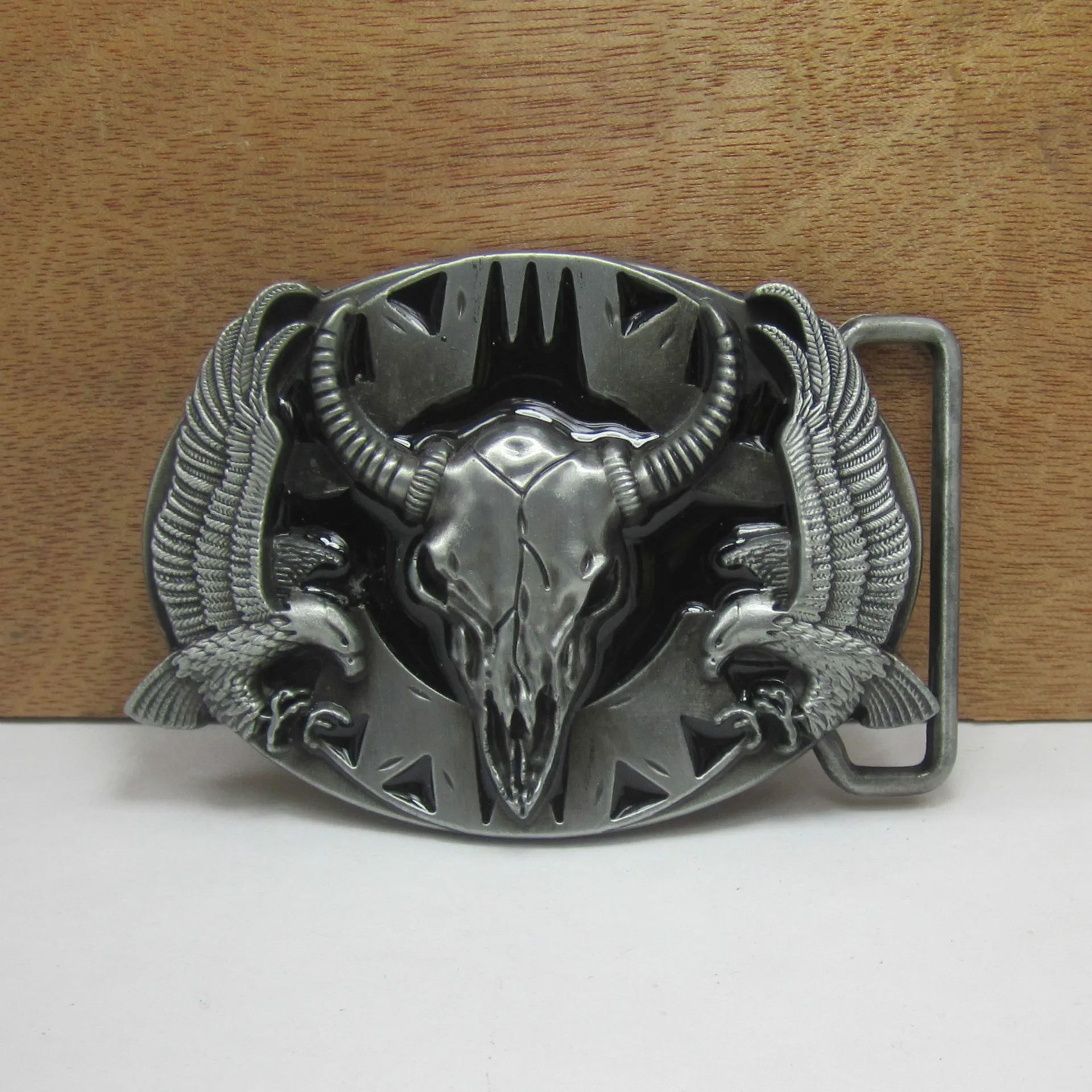 

Black Hawk & Cowboy Metal Belt Buckle Rodeo Designer Buckle for Men's