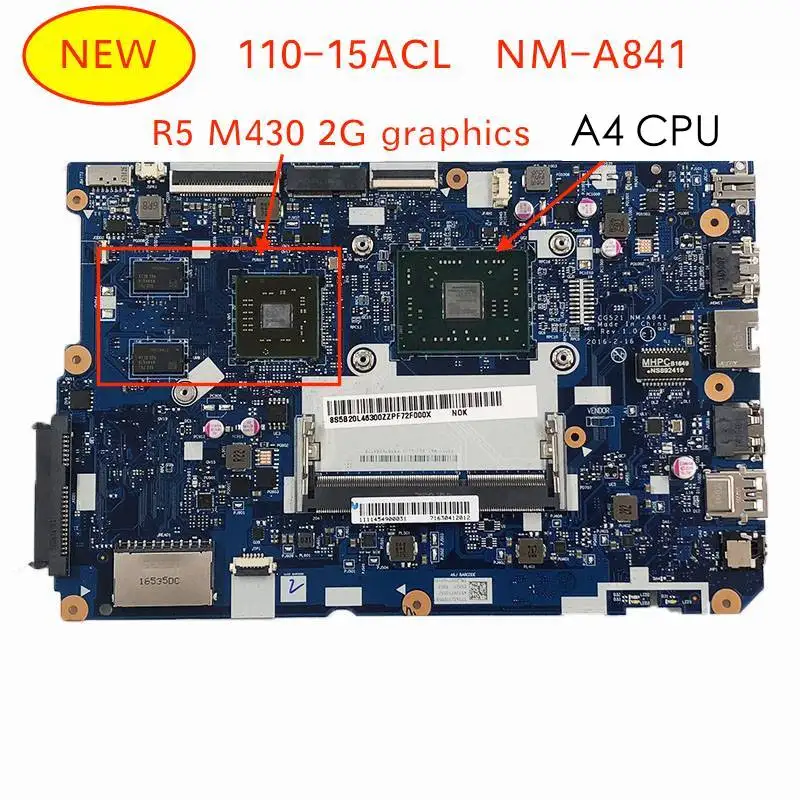 

Материнская плата CG521 для ноутбука Lenovo ideapad 110-15ACL