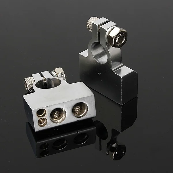 1 пара Автомобильная Серебряная батарейка с покрытием клеммный набор 2 4 8 Калибр