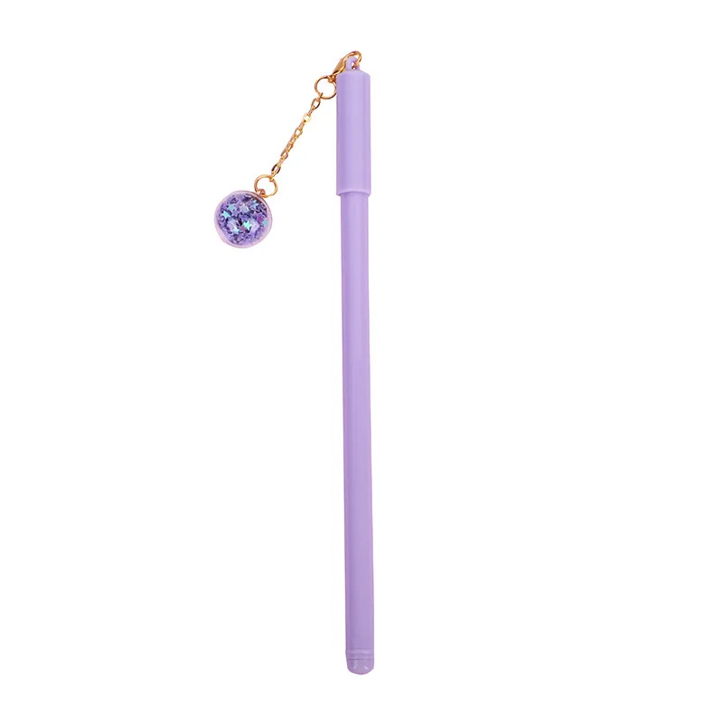 

4Pcs 0.38mm Creative Cute Star Pendant Gel Pens Kawaii Student Novelty Pen Student Stationery School Writing Signature Supplies