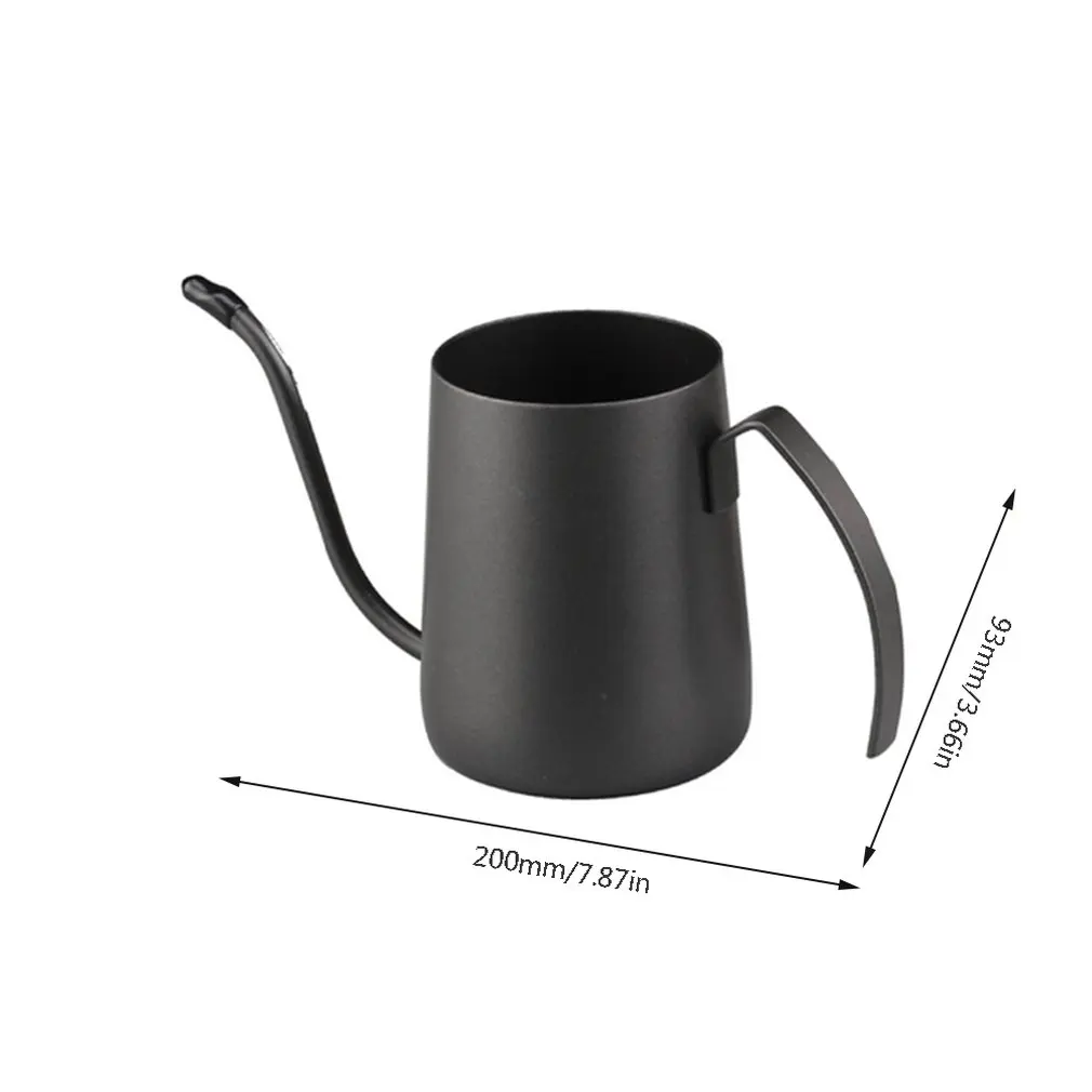 

350ml Fine Water Injection 304 Stainless Steel Ear-hanging Coffee Special Pot Environmental Painting Long Narrow Spout Kettle