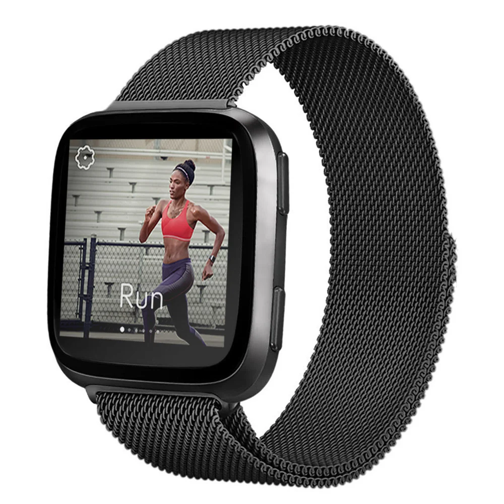 Honecumi металлический ремешок для Fitbit Versa из нержавеющей стали фитнес трекер Замена