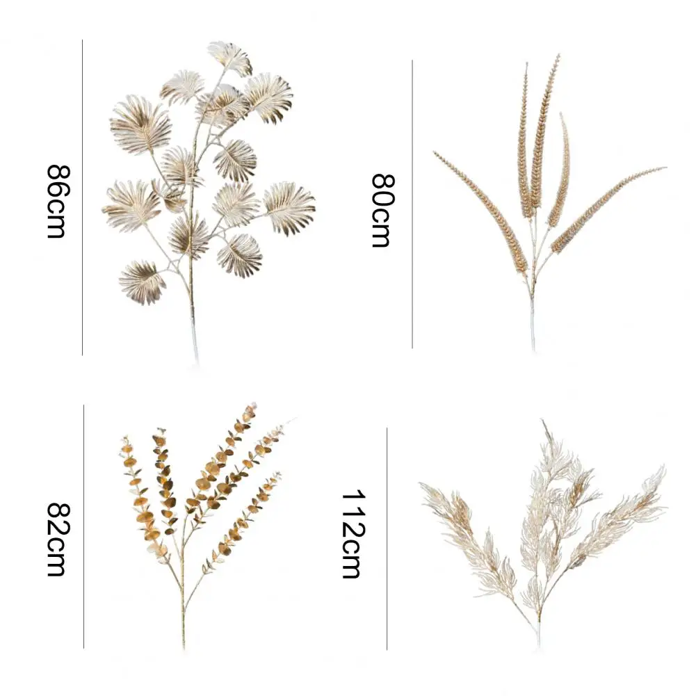 

5Pcs Gold Series Artificial Flowers Christmas Decoration Various Styles Home Wedding Flower Row Road Decoration Materials