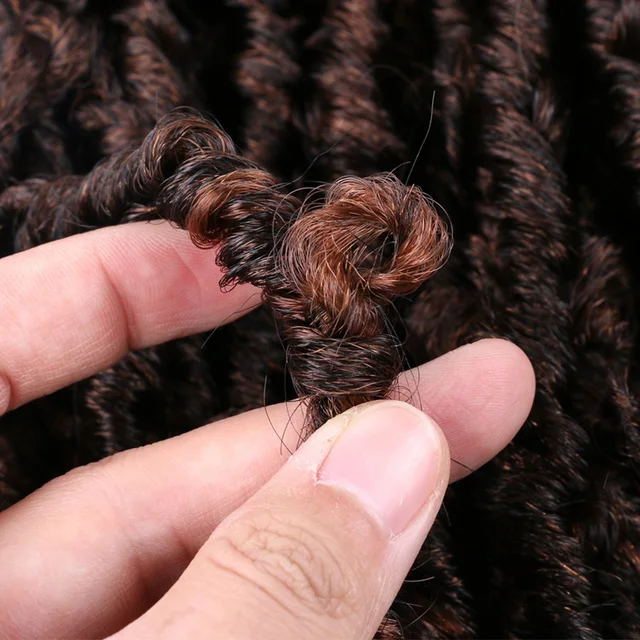 Butterfly Locs Crochet Hair Synthetic Faux Locs dreadlocks Braids Hair Pre  Looped Distressed Passion Twist Crochet Braids - AliExpress
