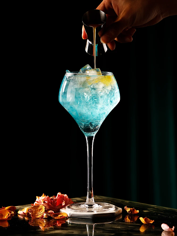 Бокал для вина бокалы коктейлей высокие джина и тоника необычная стеклянная