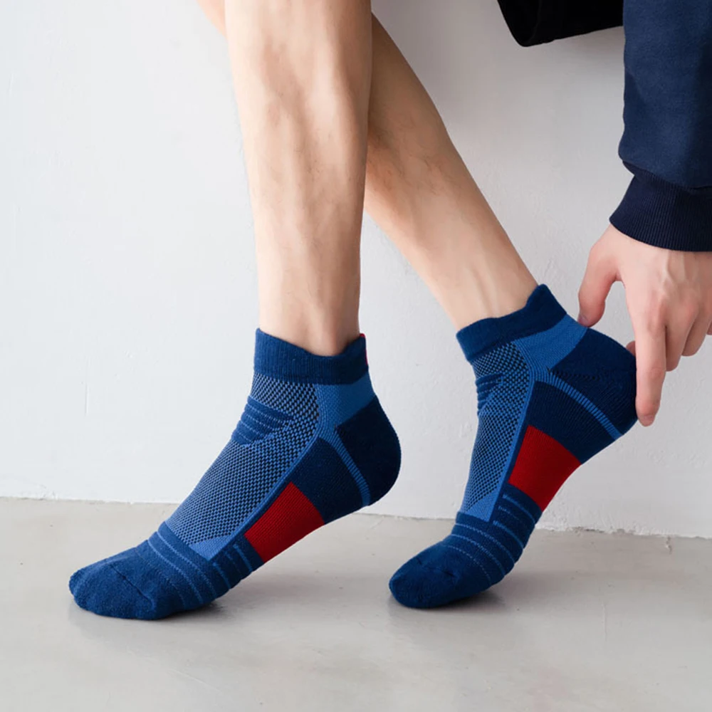 20 пар Мужские дышащие хлопковые носки короткие спортивные для взрослых мужчин