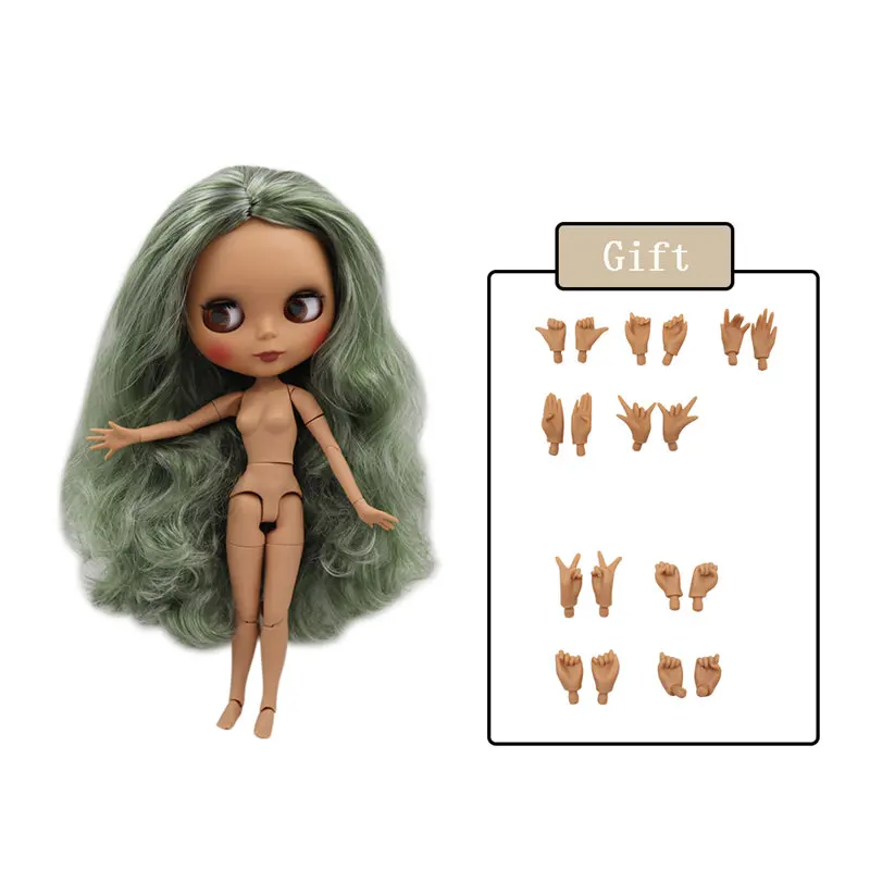 matte face 90844299 Ледяная фабрика Blyth кукла Обнаженная соединение тела с ручной набор A& B 1/6 BJD Модная Кукла подходит diy Макияж Специальная цена - Цвет: matte face 90844299