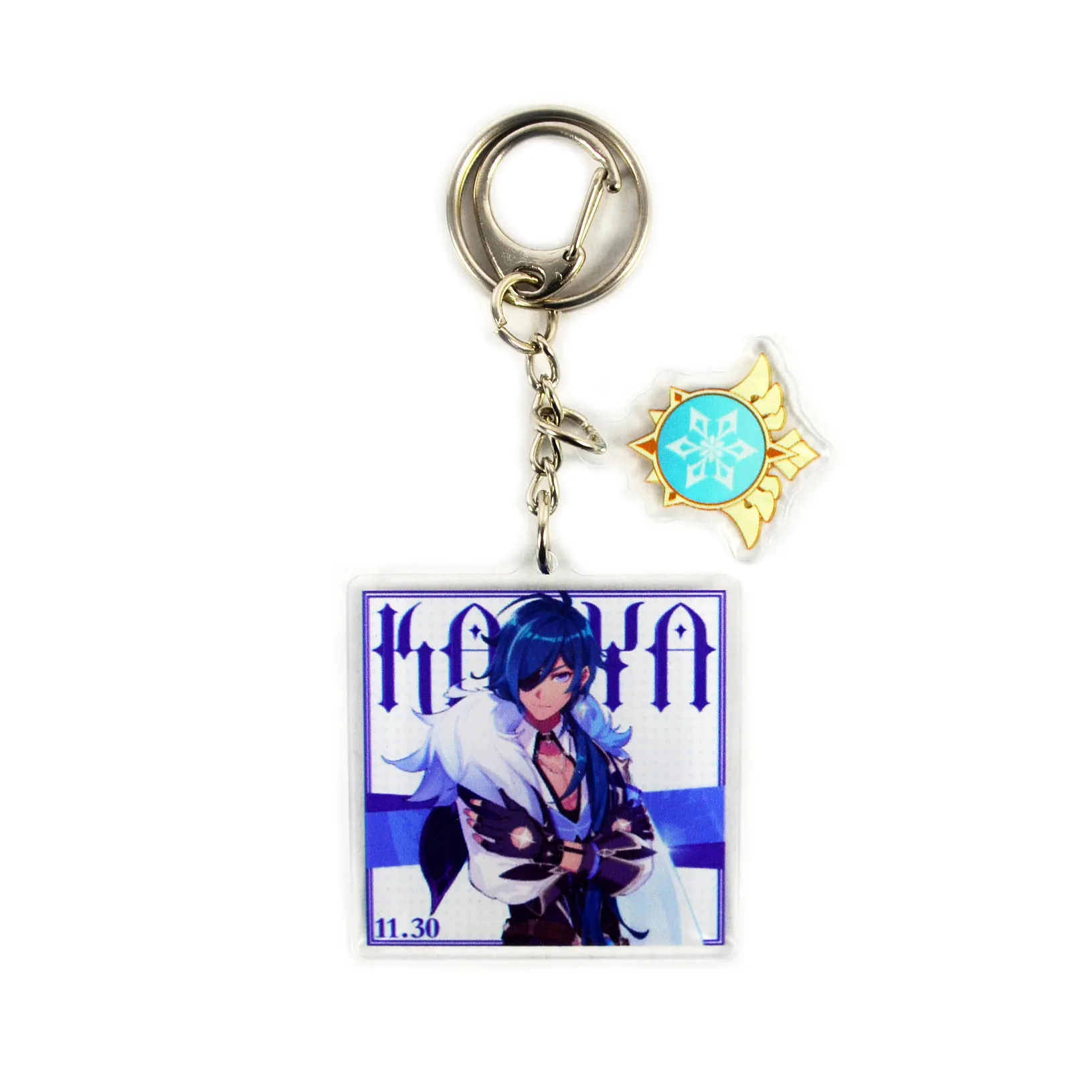 

Game Genshin Impact Keychain Acrylic Cartoon Anime Character Image Creative Trinket Couple's Bag Accessories Pendant Keyring New