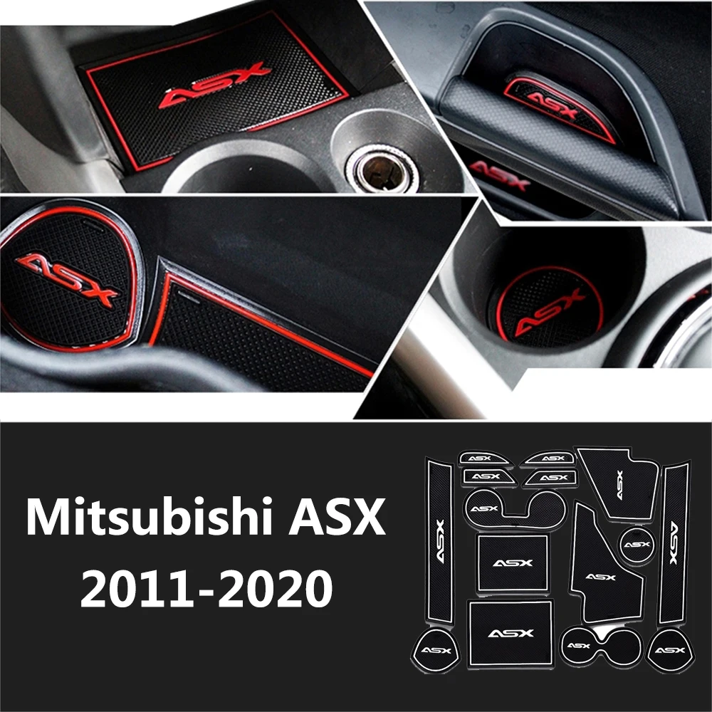 Резиновый нескользящий коврик для хранения подлокотников Mitsubishi ASX 2011 2012 2013 2014 2016