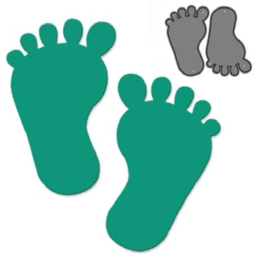 

Baby Foot Metal Cutting Dies For Scrapbooking Album Paper DIY Card Decoration Embossing Embossing Dies Metal Craft