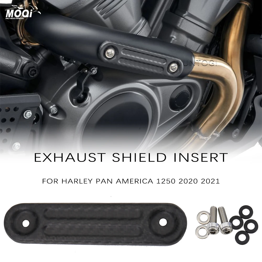 

Exhaust Shield Insert for Pan America 1250 S 2021 2022 Motorcycle Accessories New Carbon Fiber 1 PC Protection Garnish Fashion